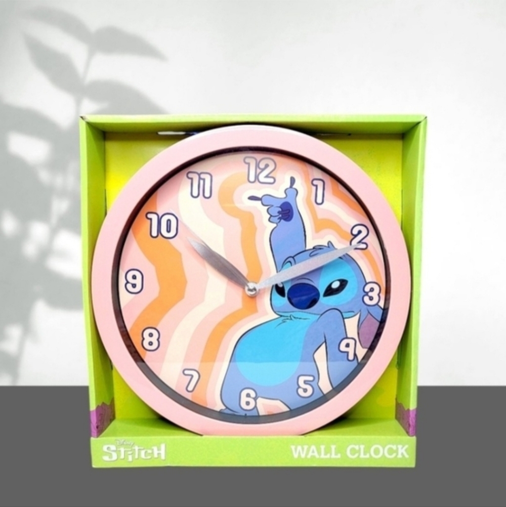 Disney Stitch Pink and Blue Wall Clock - Picture 7 of 7